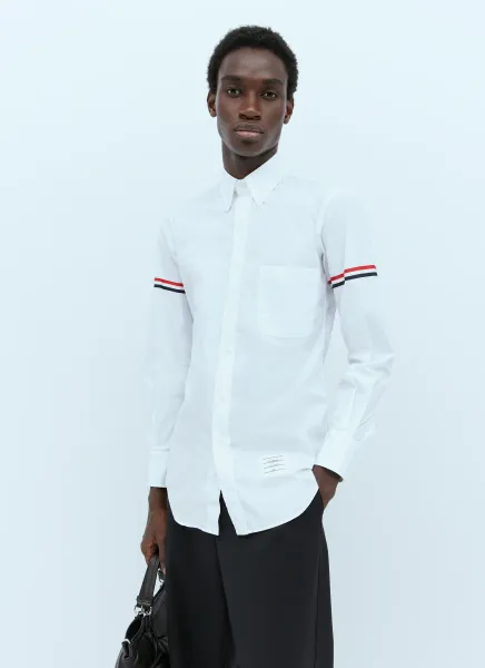 Button-Down Shirt With Adjustable Sleeve Tabs