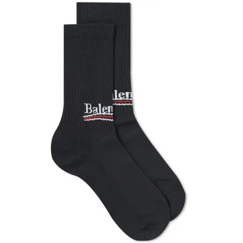 Wave Logo Tennis Sock