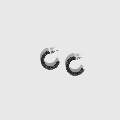 River Island Rhinestone Hoop Earrings