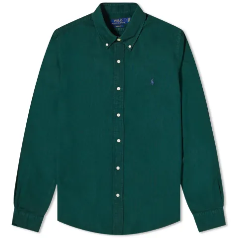Garment Dyed Button Down Shirt