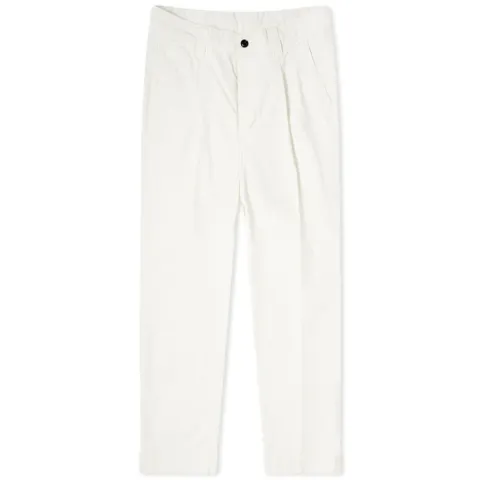 Garment Dyed Ripstop Pleated Trouser