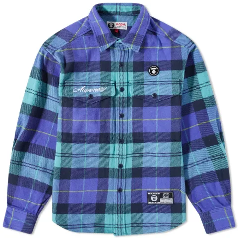AAPE Checked Flannel Shirt