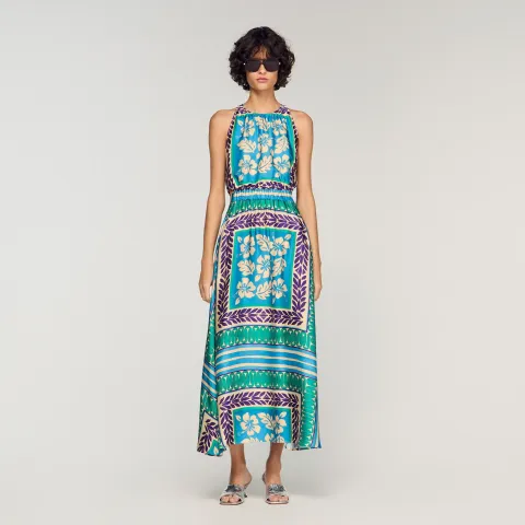 Floral print maxi dress