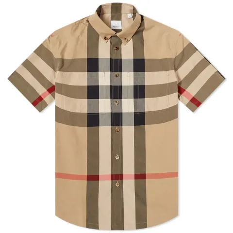 Short Sleeve Thames Large Check Shirt