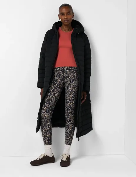 Sweaty Betty Nimbus Lightweight Longline Puffer Coat Black