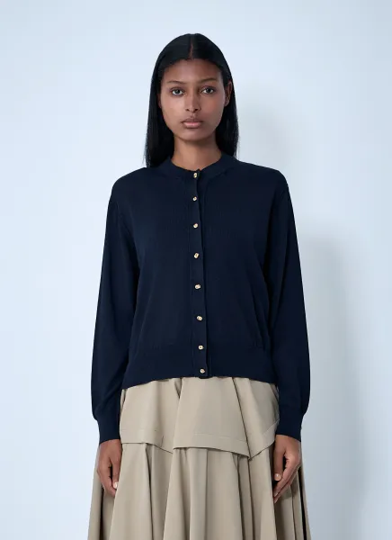 Cotton-And-Viscose Twinset