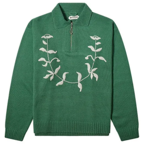 Floret Embroidered Knit Pullover