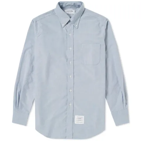 Engineered Stripe Placket Oxford Shirt