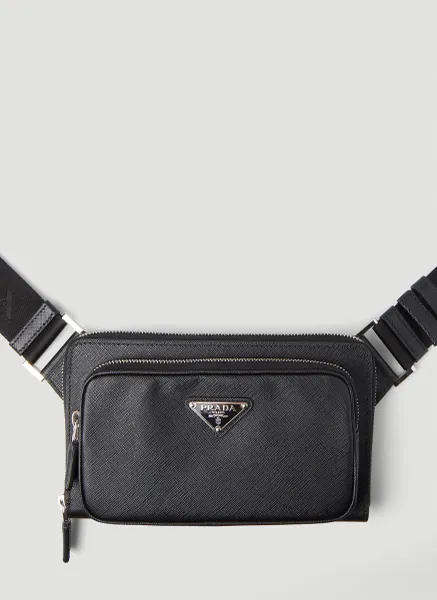 Logo Motif Woven Beltbag