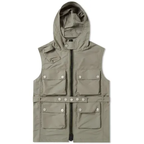 Hooded Multi Pocket Vest