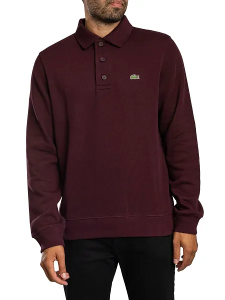 Lacoste Ribbed Cotton Longsleeved Polo Shirt