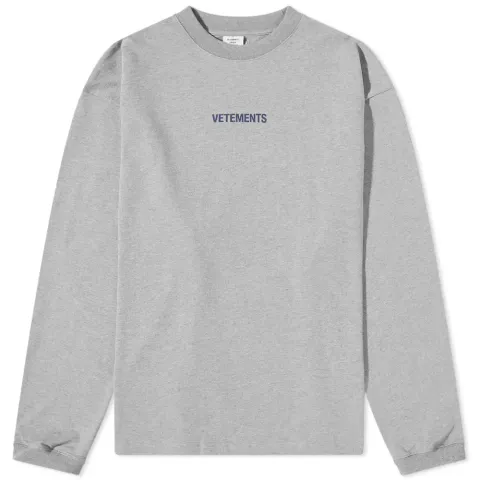 Long Sleeve Logo Label T-Shirt