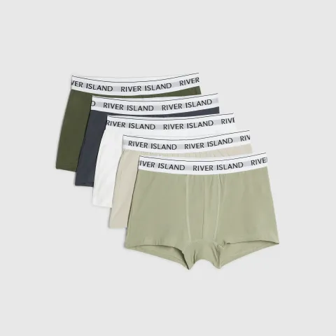 River Island Multicolour Tipped Pack Of 5 Trunks