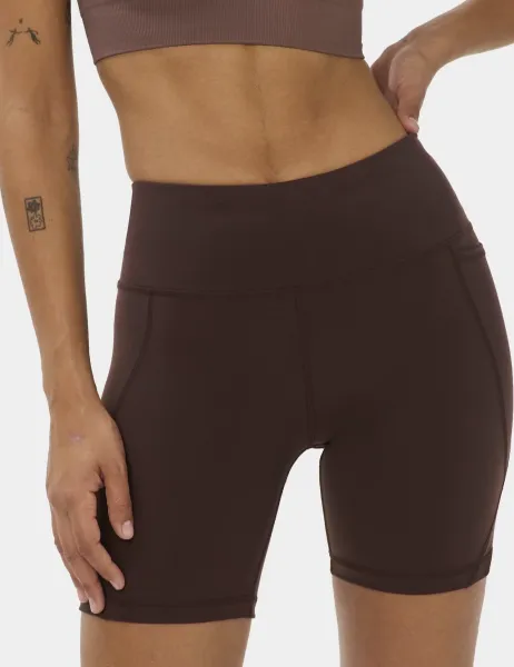 Sweaty Betty Power 6' Biker Shorts Brown Mix