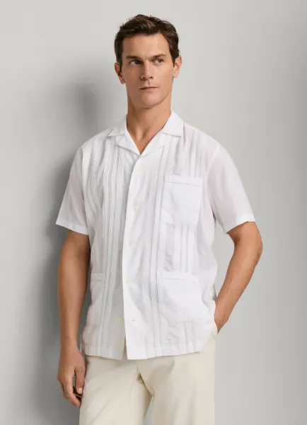 Classic Fit Guayabera Short Sleeve Shirt