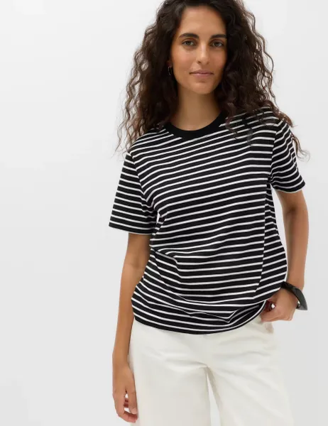 Marks & Spencer Pure Cotton Everyday Crew Neck T-Shirt Black Mix
