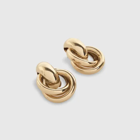 River Island Small Knot Drop Earrings