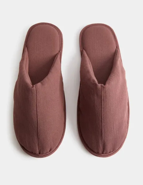 Marks & Spencer Mule Slippers Burgundy