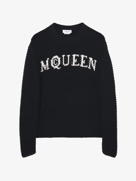 McQueen Logo Textured Jumper