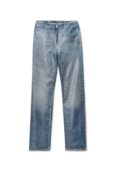 GLAZED DENIM SLIM PANT