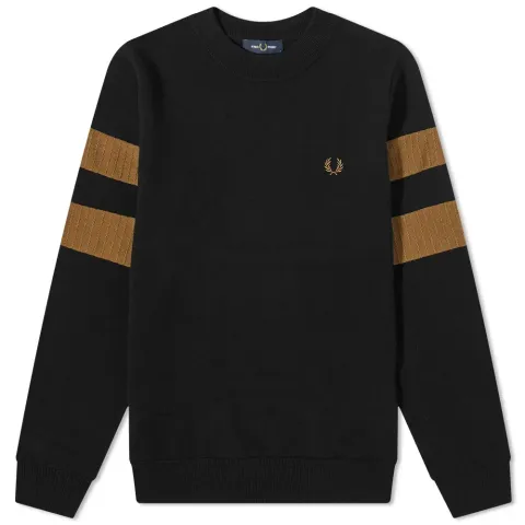 Tipped Sleeve Crew Neck Sweat