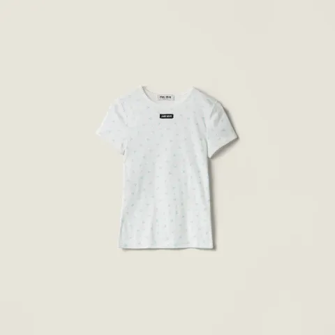 Ribbed jersey T-shirt