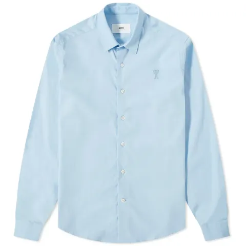 AMI Tonal Logo Oxford Shirt