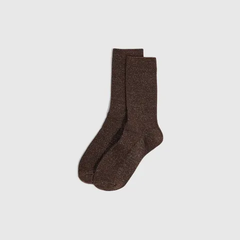 River Island Brown Glitter Socks