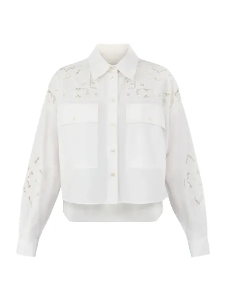 WEEKEND MaxMara Ariano Embroidered Cotton Shirt