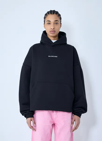 Logo Motif Hooded Sweatshirt