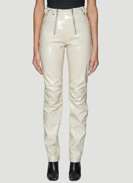 High Waist Vinyl Pants