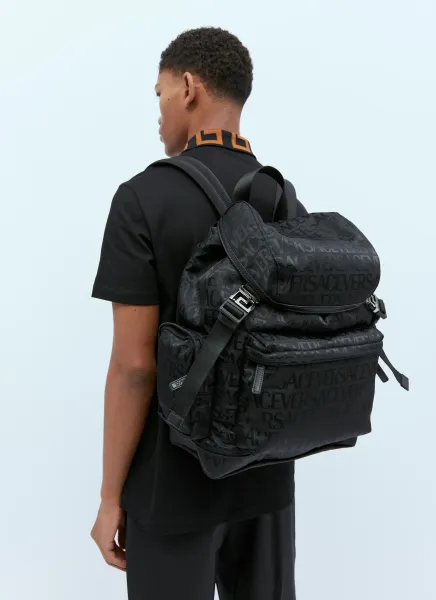 Logo Jacquard Backpack