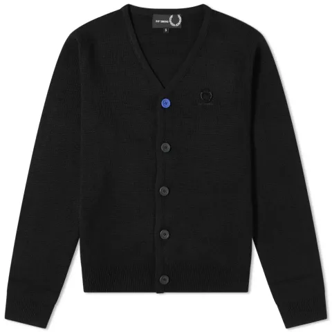 Contrast Button Cardigan