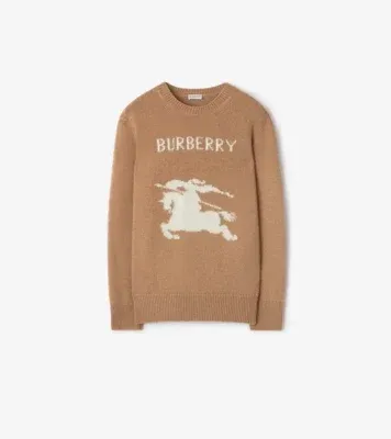 Knight Wool Cashmere Sweater in Camel