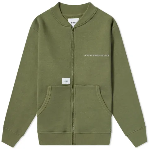 Gps Zip Through Bomber Jacket