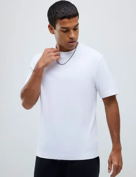 River Island Pure Cotton Crew Neck T-Shirt White