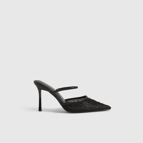 River Island Diamante Mule Stiletto Heels