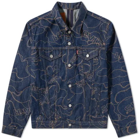 X Levi's Camo Trucker Jacket