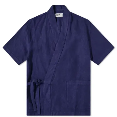 Short Sleeve Linen Kyoto Workshirt
