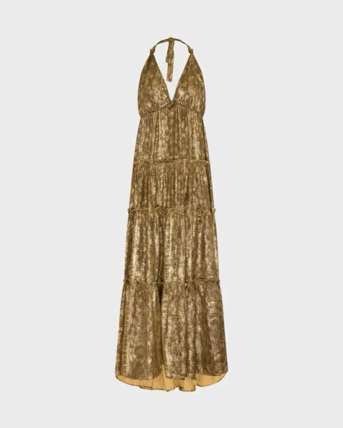 Vilebrequin Women Long Dress Lame Python