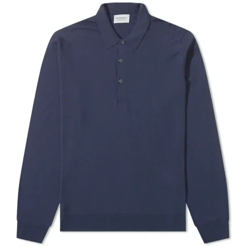 Belper Merino Knit Long Sleeve Polo