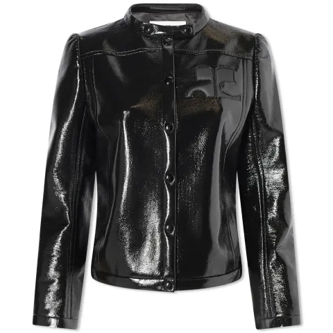 Iconic Vinyl Biker Jacket