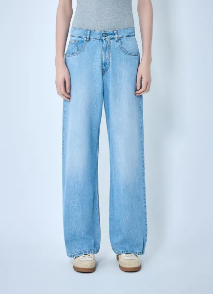 Flared Wide-Leg Jeans