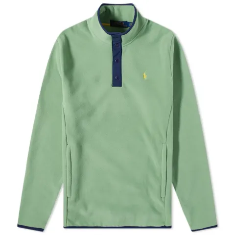 Polar Fleece Quarter Button Sweat