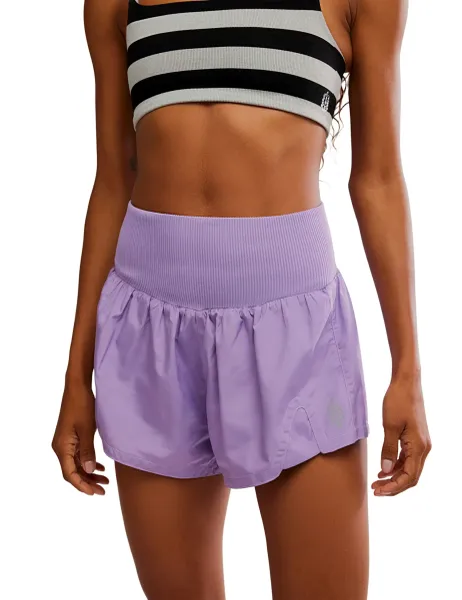 Carpe Diem High Waisted Shorts Purple