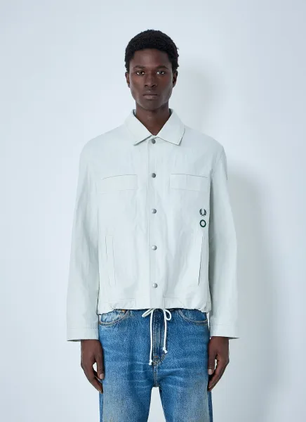 Collared Snap-Button Jacket