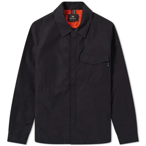 Nylon Zip Shirt Jacket