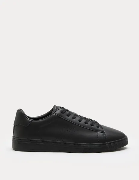 Marks & Spencer Lace Up Trainers Black/Black