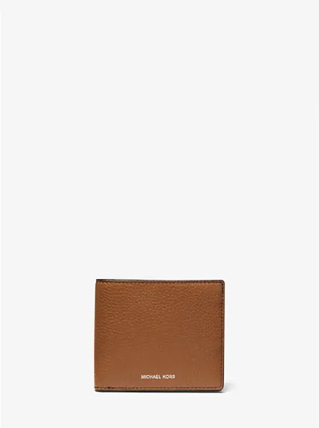 Hudson Pebbled Leather Billfold Wallet