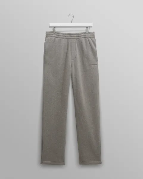 Ska - Grey Embroidered Logo Loopback Cotton Joggers